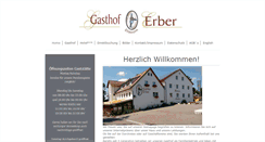 Desktop Screenshot of gasthof-erber.de
