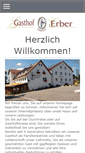 Mobile Screenshot of gasthof-erber.de